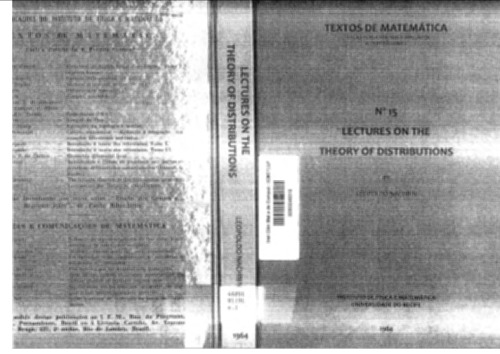 خرید و دانلود نسخه کامل کتاب Lectures on the Theory of Distributions