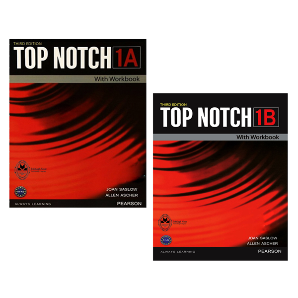 کتاب Top Notch 1 اثر Joan Saslow And Allen Ascher انتشارات اشتیاق نور 2 جلدی