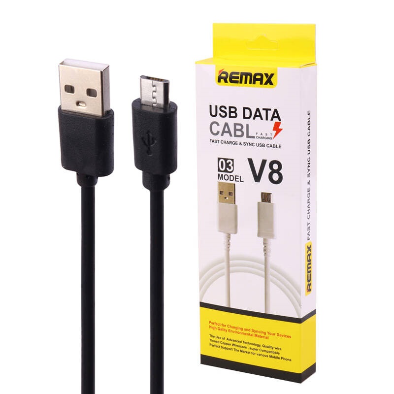 کابل میکرو یو اس بی فست شارژ Remax V8-03 1m