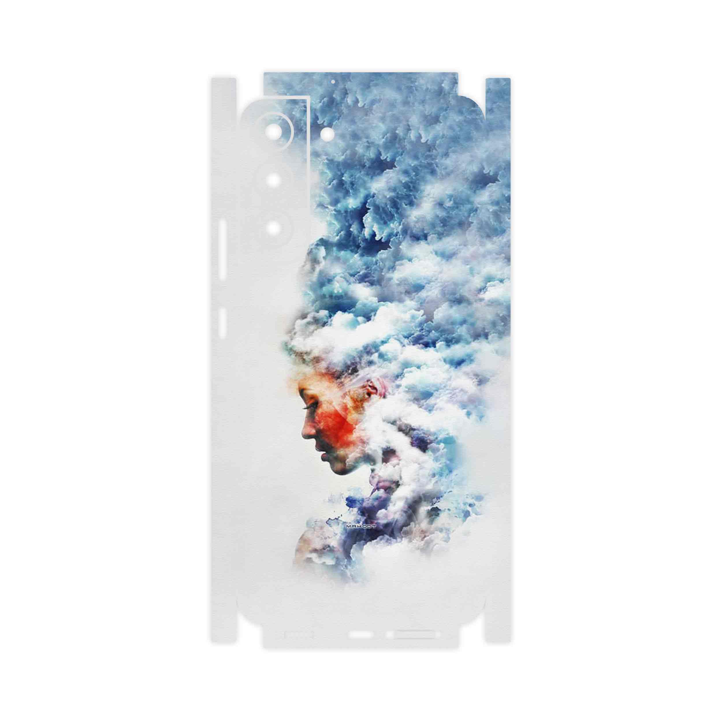 برچسب پوششی ماهوت مدل Women and the Cloud Digital Art-FullSkin مناسب برای گوشی موبایل سامسونگ Galaxy S22 Plus 5G