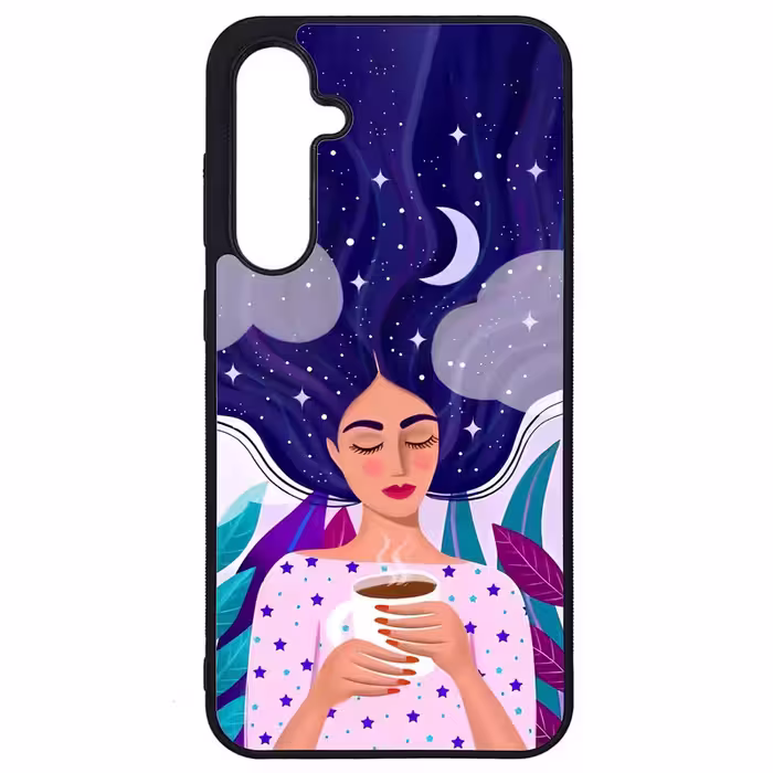 کاور طرح نقاشی دختر کد G-095 مناسب برای گوشی موبایل سامسونگ Galaxy S23 FE | دیجی قاب دونی