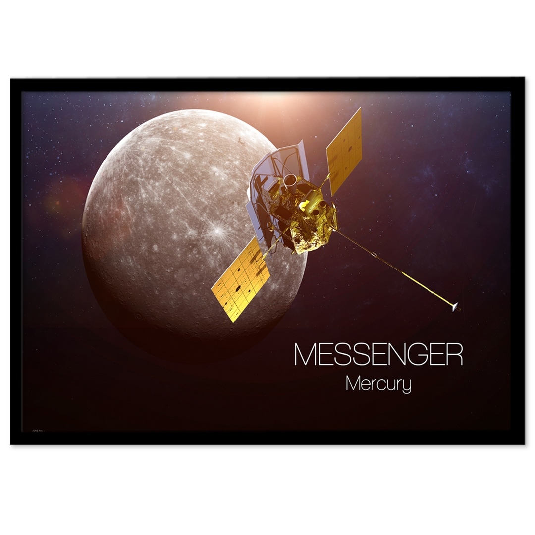 تابلو نوری بکلیت طرح کره ی ماه و ماهواره فضایی مسنجر مدل B-S1706