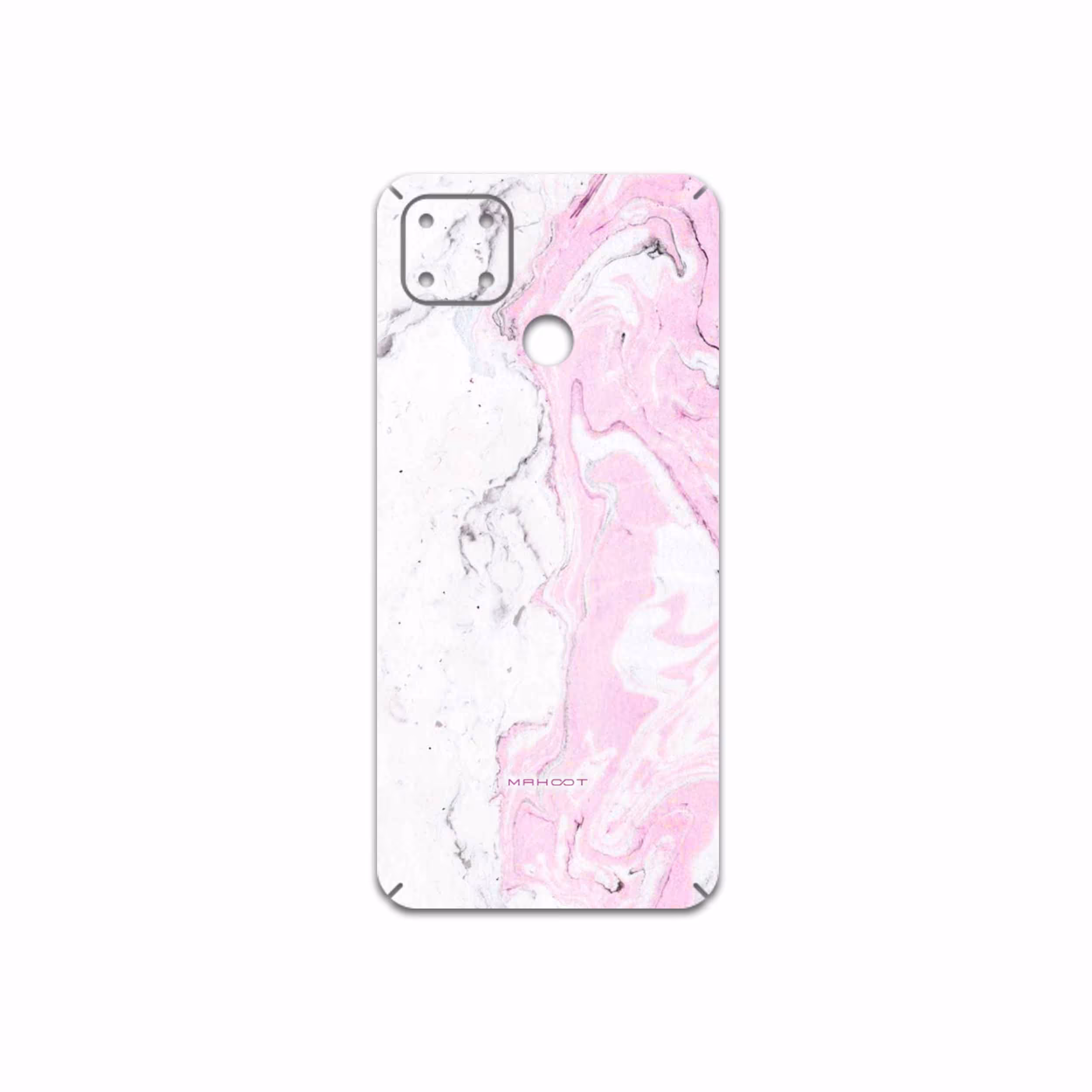 برچسب پوششی ماهوت مدل Blanco-Pink-Marble مناسب برای گوشی موبایل ریلمی C25s
