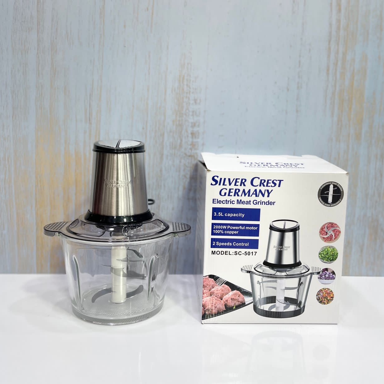 خردکن سیلور کرست 6 تیغه استیل  ظرفیت 3.5 لیتر 