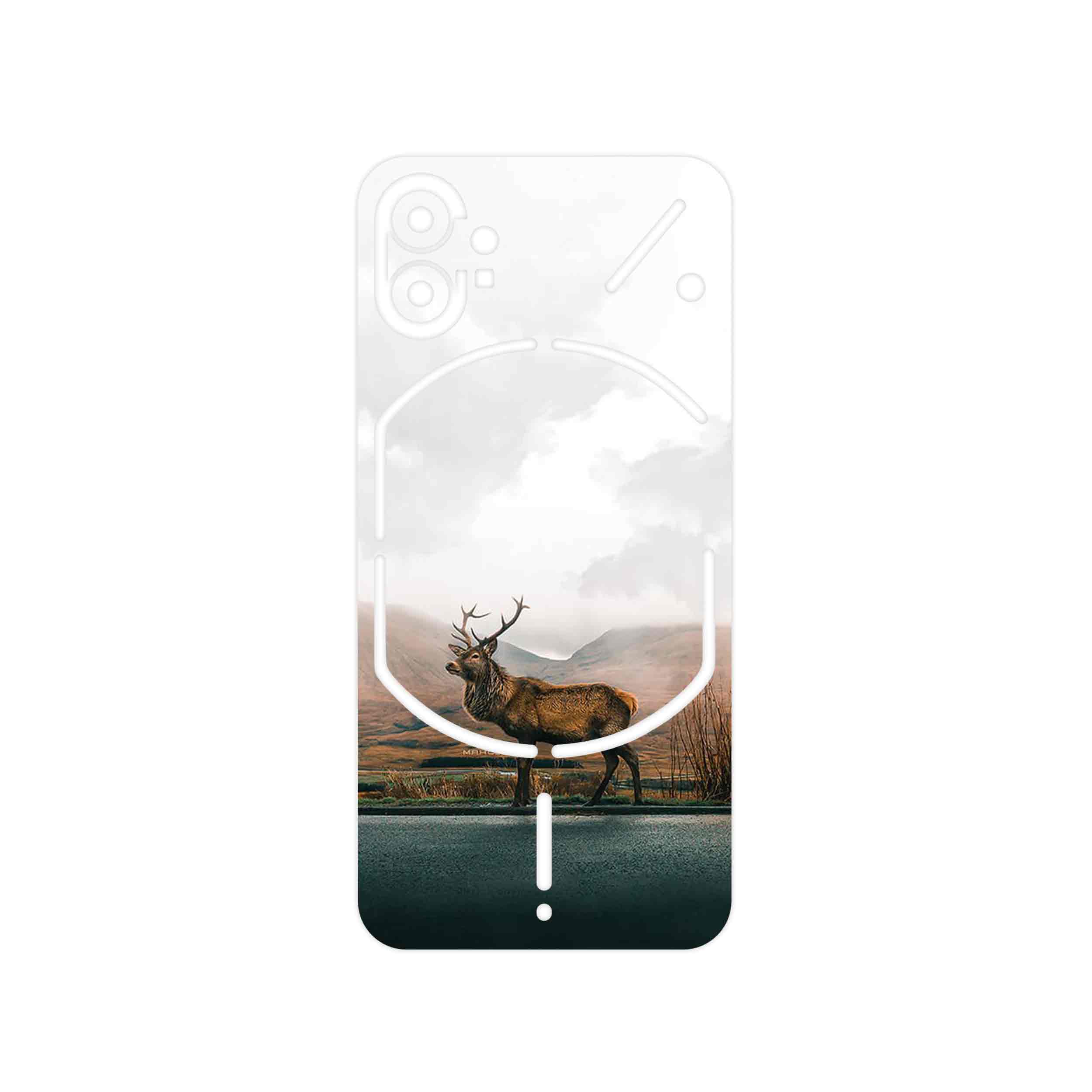 برچسب پوششی ماهوت مدل Horned_Deer مناسب برای گوشی موبایل ناتینگ Phone 1