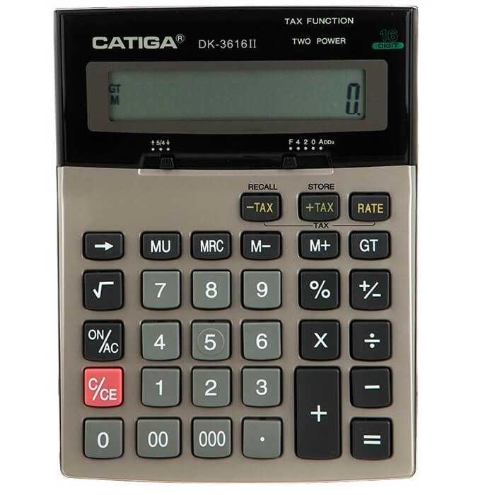 ماشین حساب رومیزی کاتیگا CD-3616ll-16RP