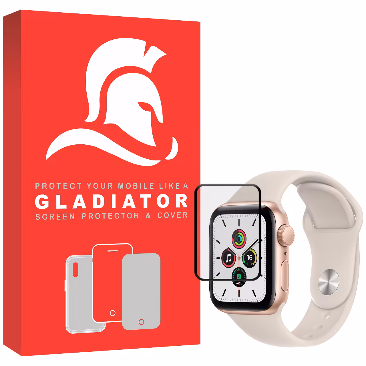 محافظ صفحه نمایش گلادیاتور مدل GWP1000 مناسب برای ساعت هوشمند اپل Iwatch 7 SE 40mm