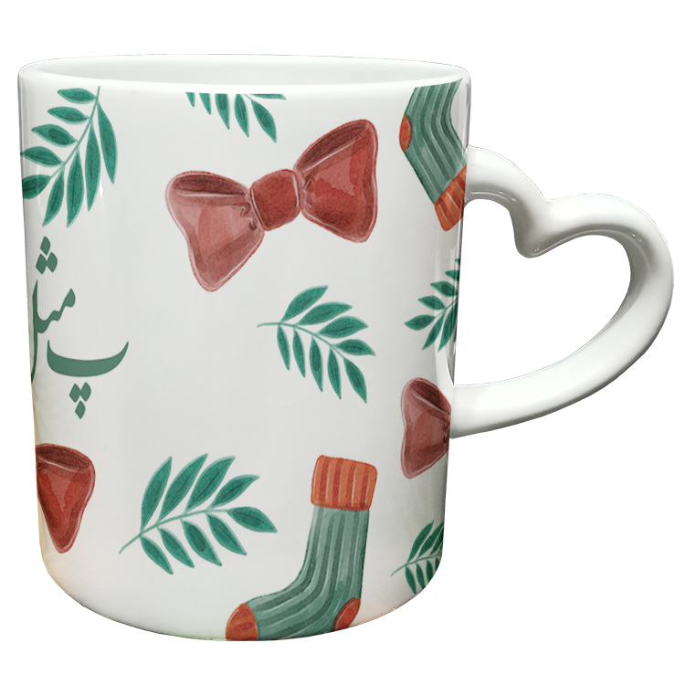 ماگ مدل دسته قلبی طرح روز پدر کد 75