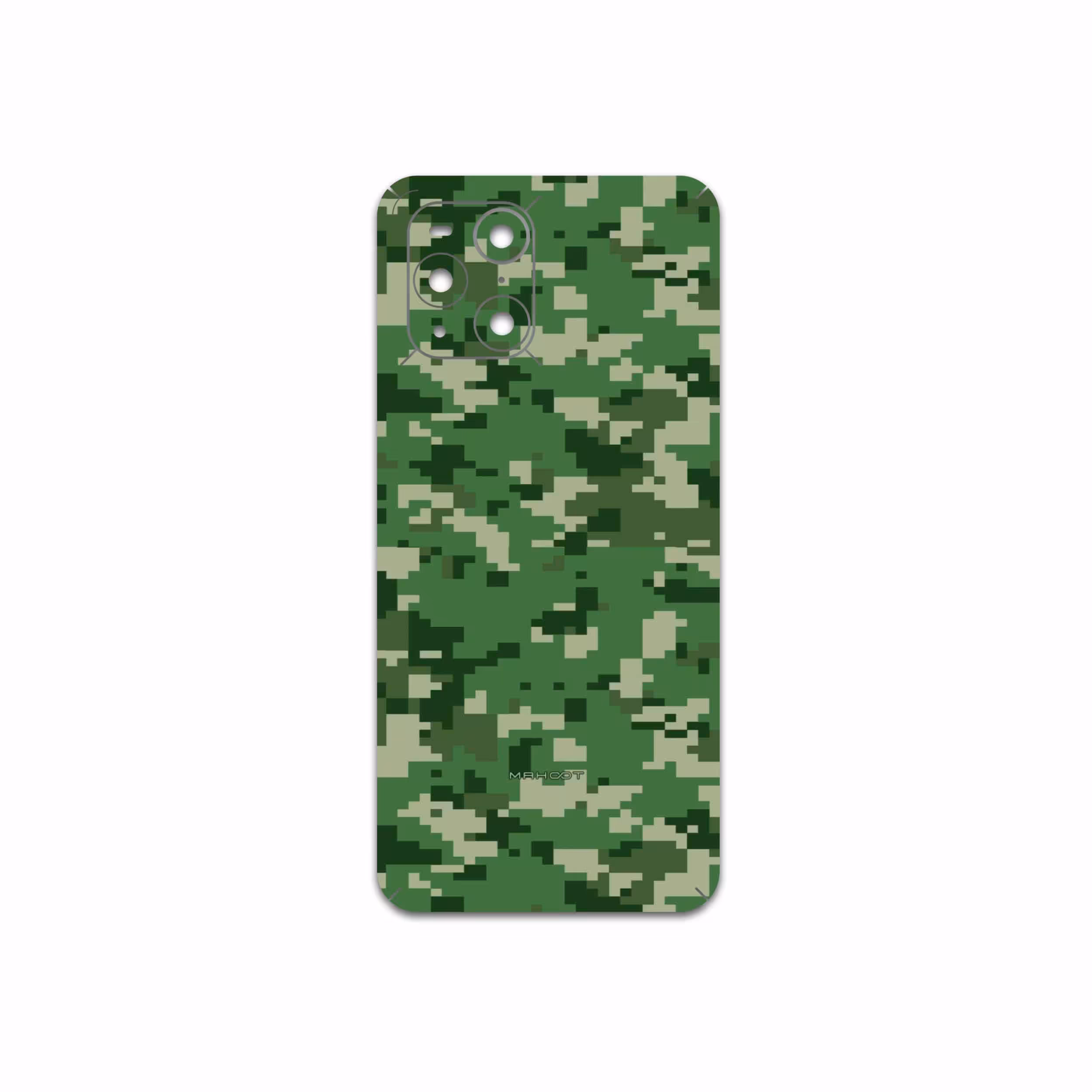 برچسب پوششی ماهوت مدل Army-Green-Pixel مناسب برای گوشی موبایل اپو Find X3 Pro