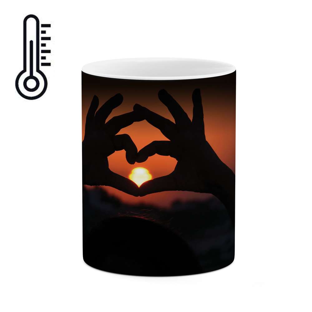 ماگ حرارتی طرح قلب دستی مدل mgph02056