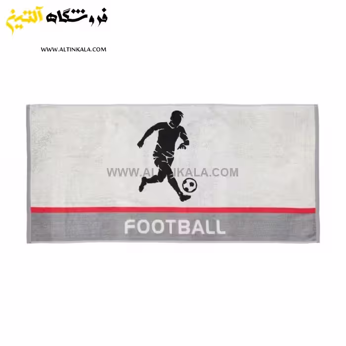 حوله استخری برق لامع طرح فوتبال 3 سایز 70×140