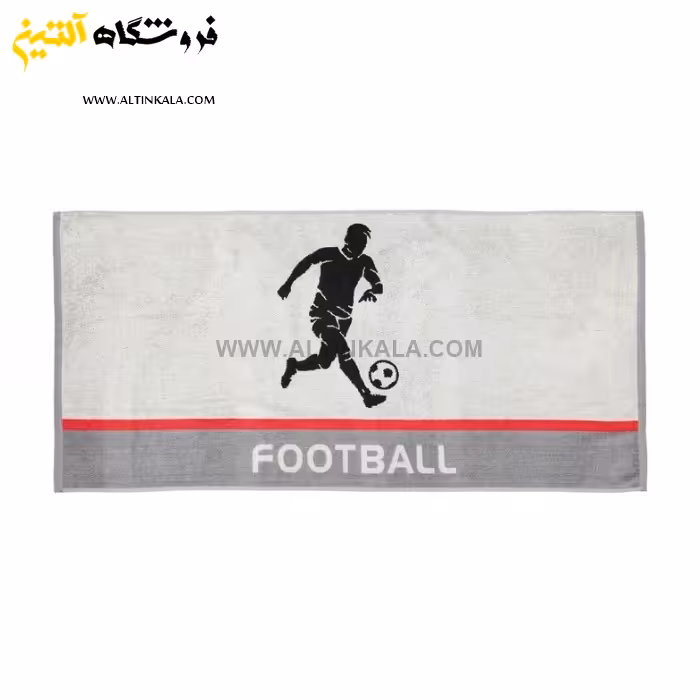 حوله استخری برق لامع طرح فوتبال 3 سایز 70×140