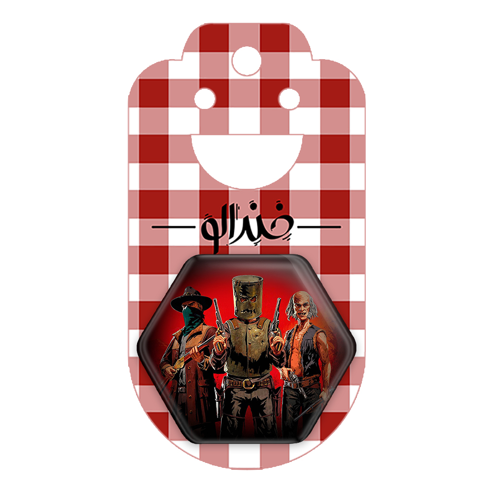 پیکسل خندالو طرح رد دد Red Dead مدل شش ضلعی کد 10289