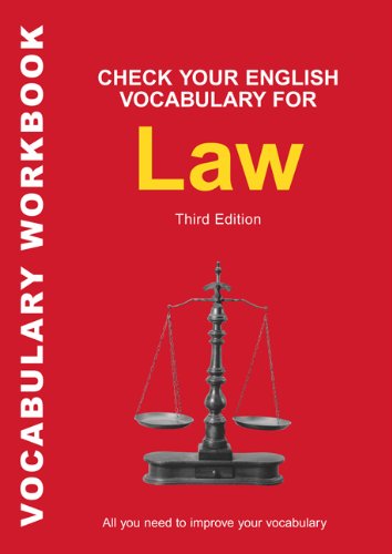 خرید و دانلود نسخه کامل کتاب Check Your English Vocabulary for Law: All you need to improve your vocabulary (Check Your English Vocabulary series) - PDF