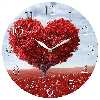 ساعت دیواری طرح درخت قلب کد 1272