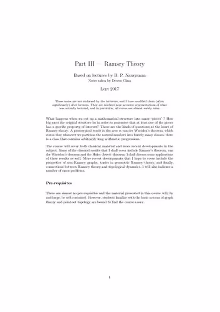 خرید و دانلود نسخه کامل کتاب Ramsey Theory