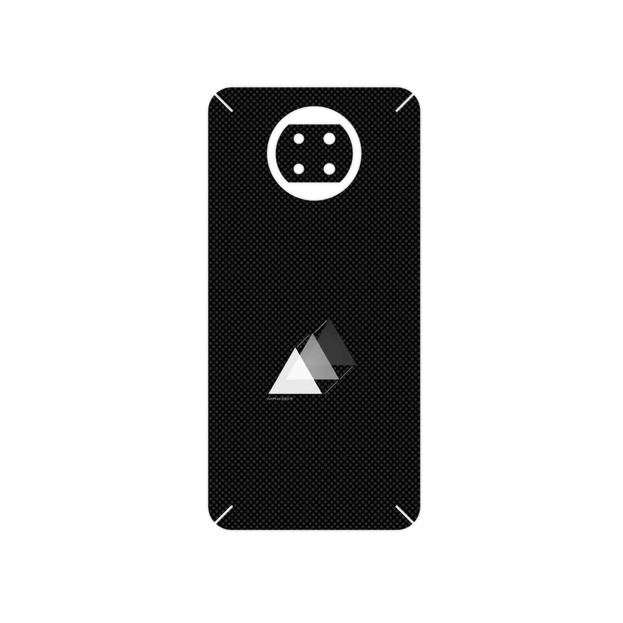 برچسب پوششی ماهوت مدل Minimal 3 Triangle Icon مناسب برای گوشی موبایل شیائومی Redmi Note 9T