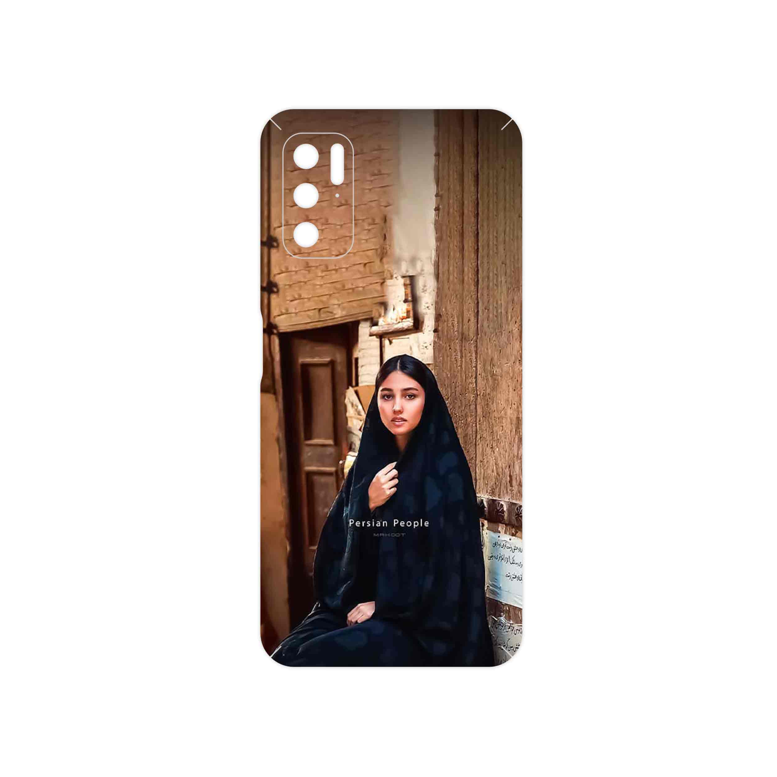 برچسب پوششی ماهوت مدل Portrait of an Iranian Woman مناسب برای گوشی موبایل شیائومی Redmi Note 11SE