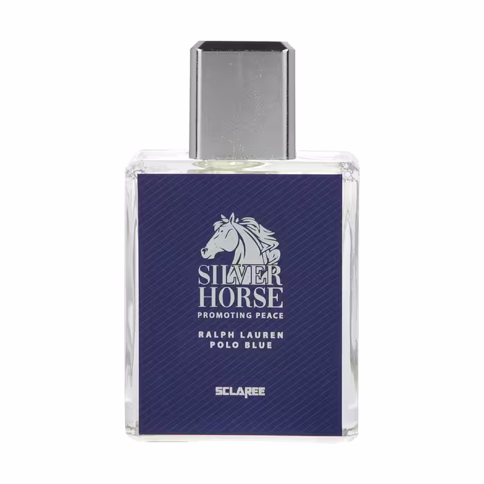 ادو پرفیوم مردانه اسکلاره مدل POLO BLUE SILVER HORSE حجم 100 میلی لیتر