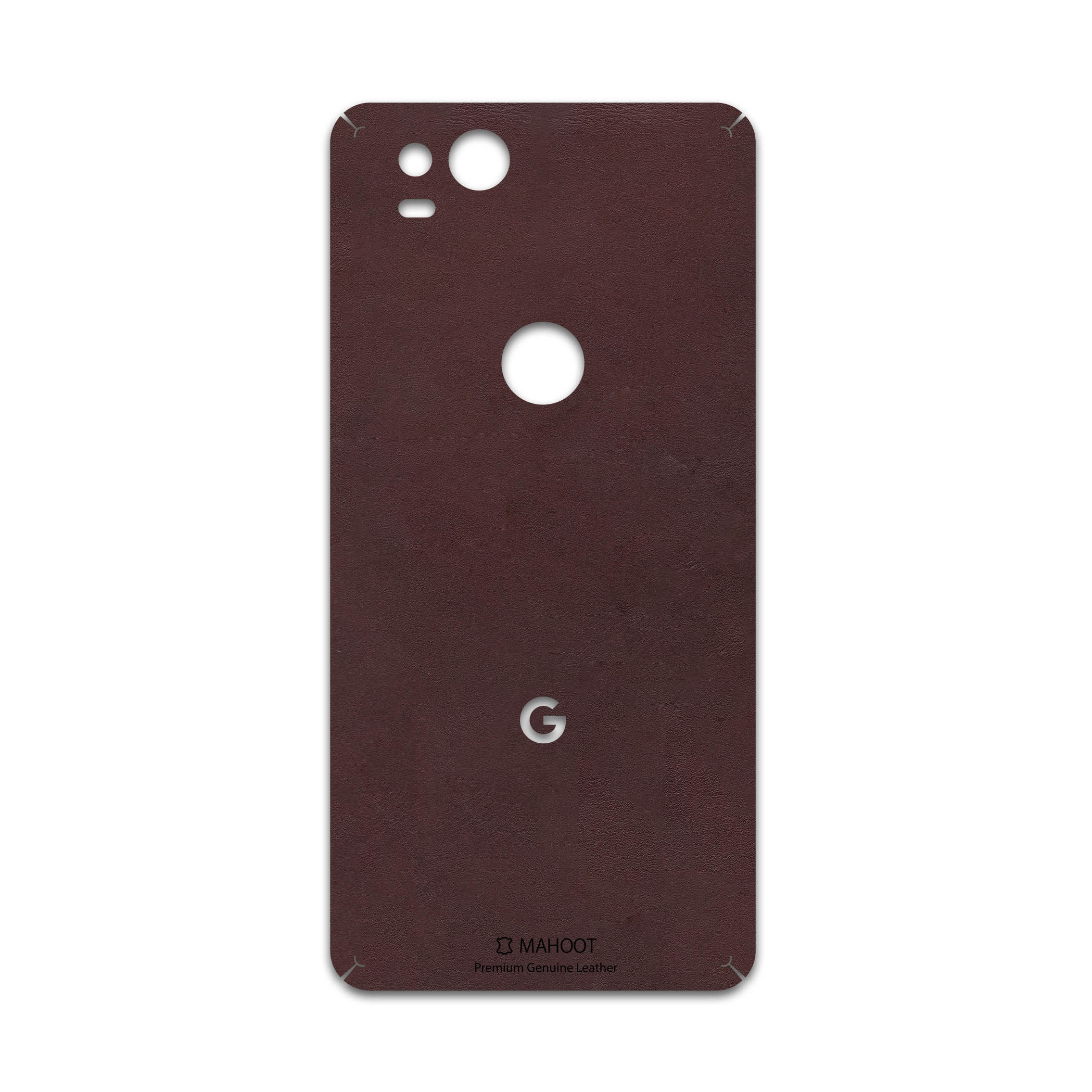 برچسب پوششی ماهوت مدل Matte-Dark-Brown-Leather مناسب برای گوشی موبایل گوگل Pixel 2