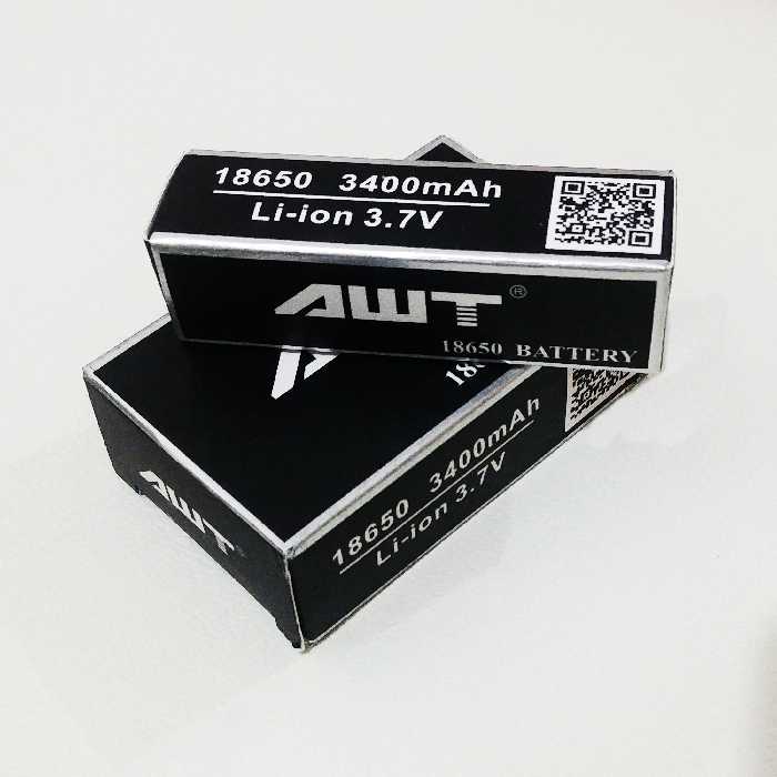 باتری لیتیوم یون قابل شارژ ای دبلیو تی کد 18650 ظرفیت 3400 میلی آمپرساعت