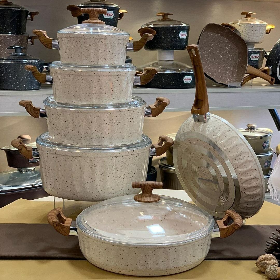 سرویس قابلمه  یازده پارچه  مارک  اویز  مدل  آلیپس 