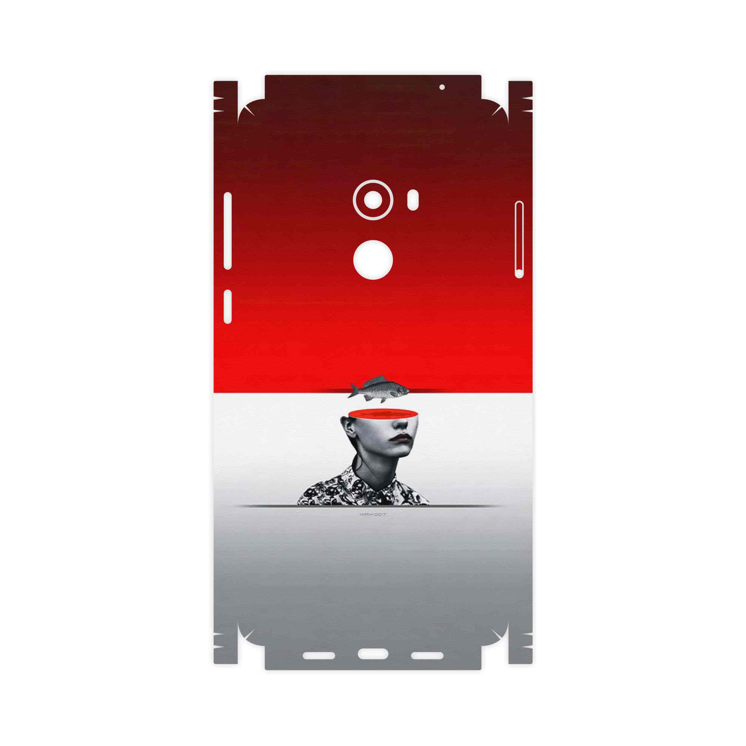 برچسب پوششی ماهوت مدل Collage of surreal Portrait of Women 1-FullSkin مناسب برای گوشی موبایل شیائومی Mi Mix 2