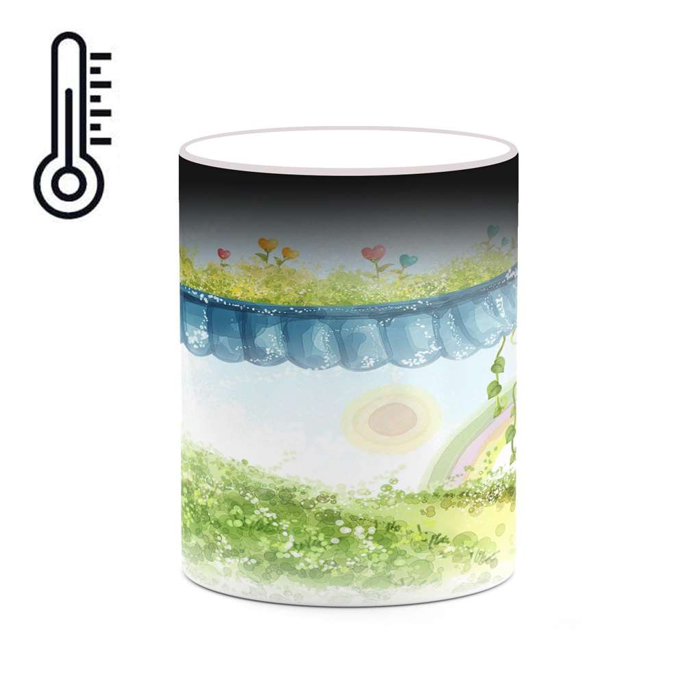 ماگ حرارتی کاکتی طرح دنیای فانتزی مدل mgh18655