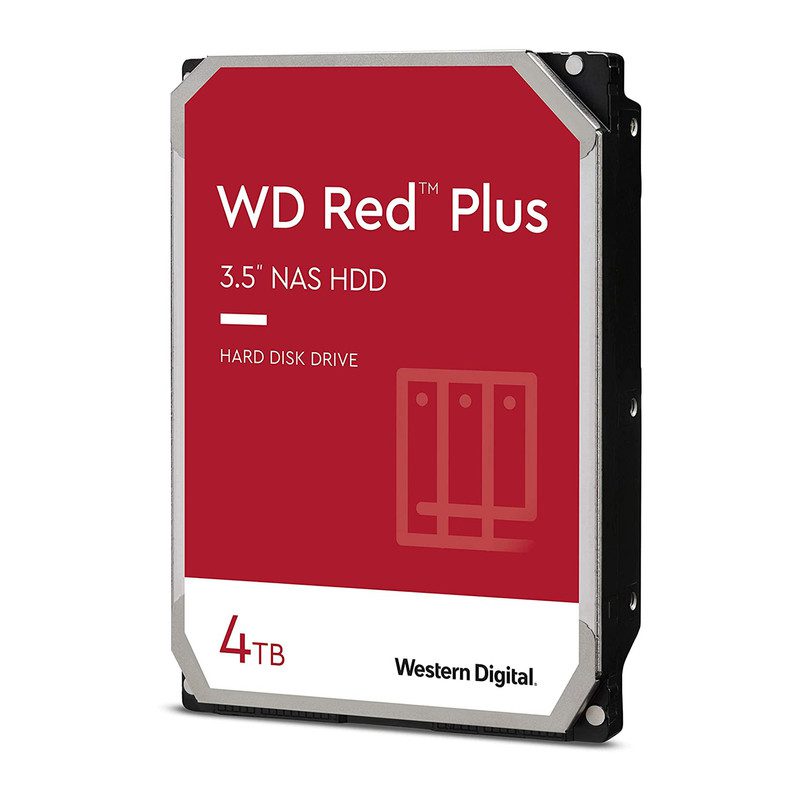 مشخصات، قیمت و خرید هارد اینترنال وسترن دیجیتال مدل Western Digital 4TB WD Red Plus NAS- WD40EFZX ظرفیت 4 ترابایت