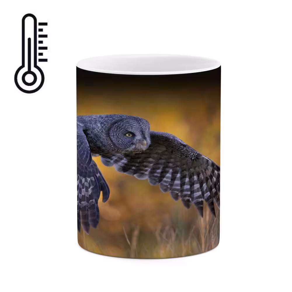 ماگ حرارتی کاکتی طرح جغد مدل mgh15456