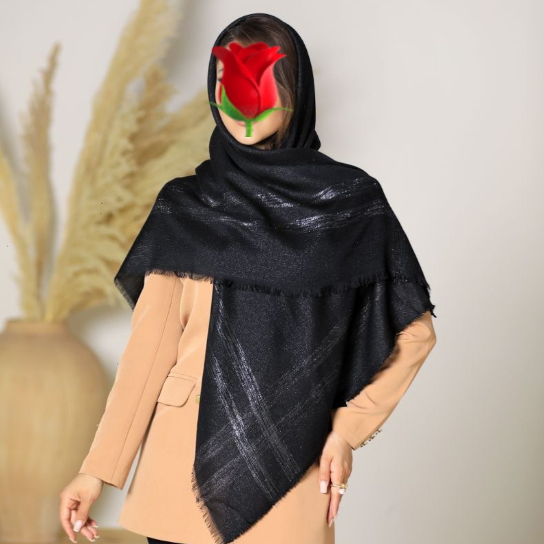 روسری نخی لمه دار مجلسی