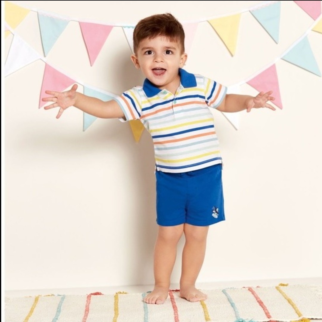 تیشرت شلوارک نوزادی پسرانه برند لوپیلو مناسب 2-6 ماه باکیفیت و زیبا چوکوکیدز