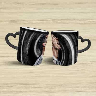 ماگ حرارتی مدل دسته قلبی اکلیلی طرح رونالدو کد 146