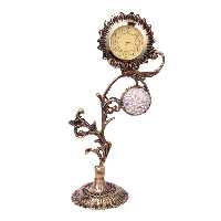 ساعت رومیزی برنزی مدل نگین