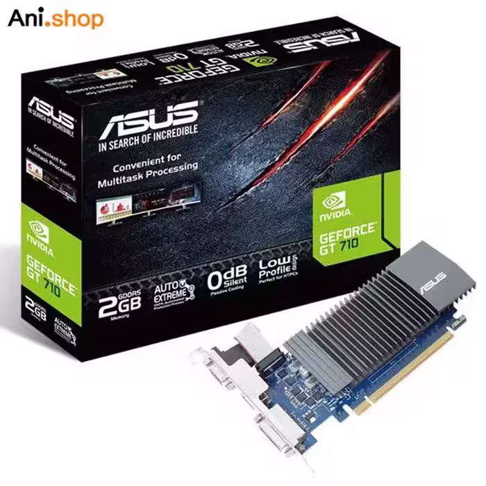 کارت گرافیک ایسوس 710GT DDR5 با حافظه 2 گیگابایت اصلی کد 638