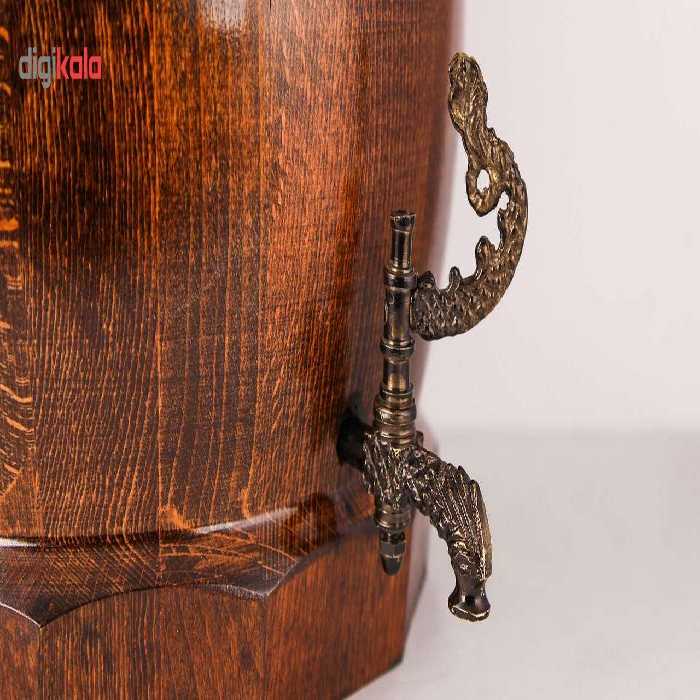 کلمن چوبی خانه چوبی طرح بشکه کد 610001