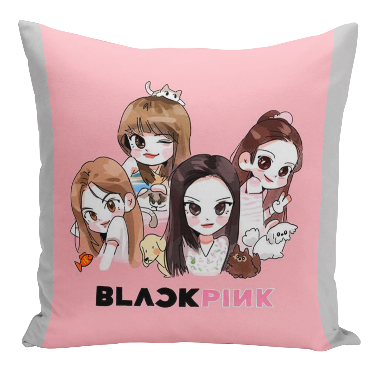 کاور کوسن طرح بلک پینک کد 0500