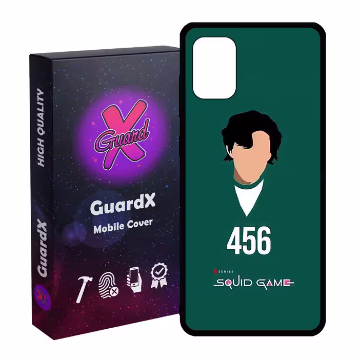 کاور گارد ایکس طرح Squid Game مدل Glass10406 مناسب برای گوشی موبایل سامسونگ Galaxy A71