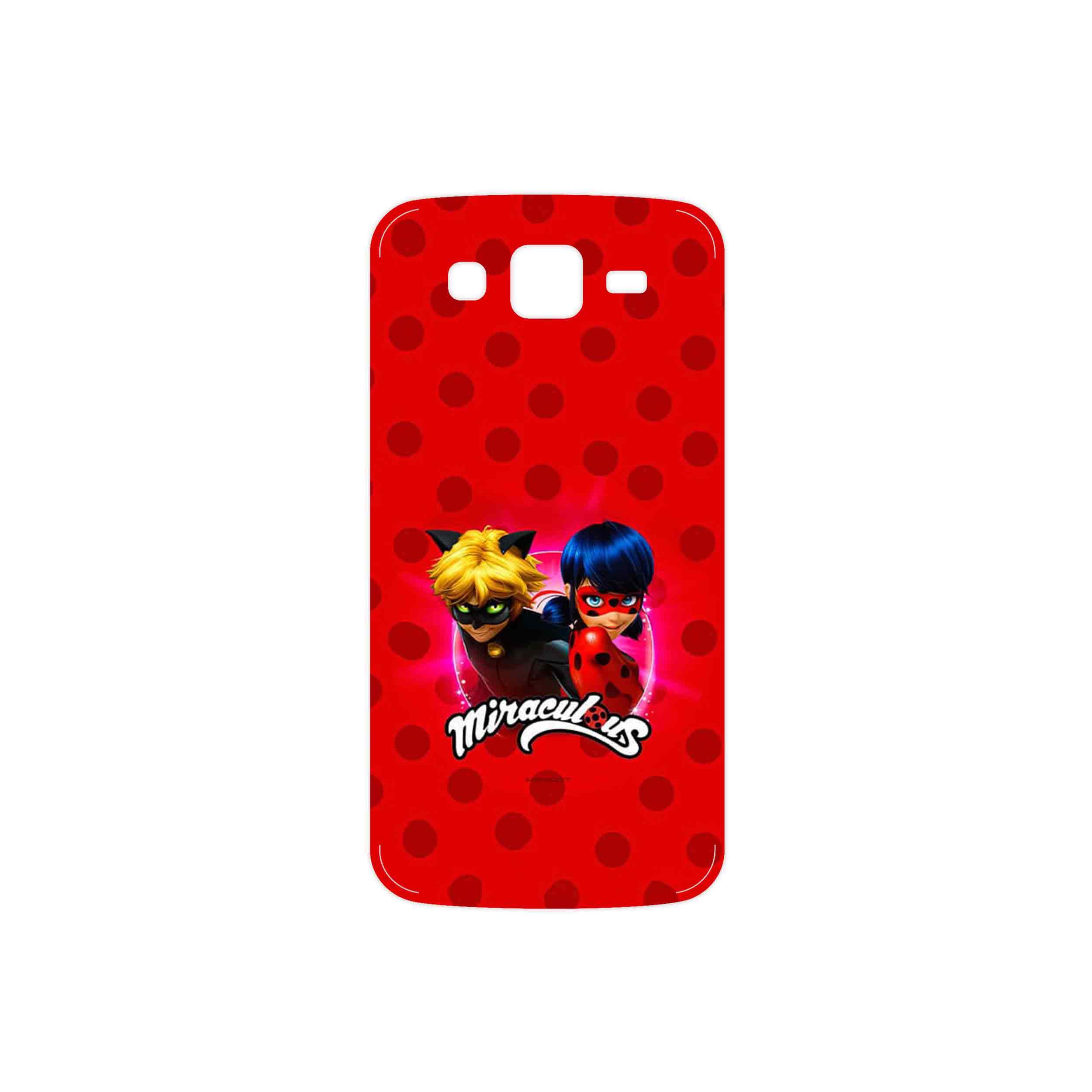 برچسب پوششی ماهوت مدل Ladybug and Cat Noir مناسب برای گوشی موبایل سامسونگ Galaxy Grand 2