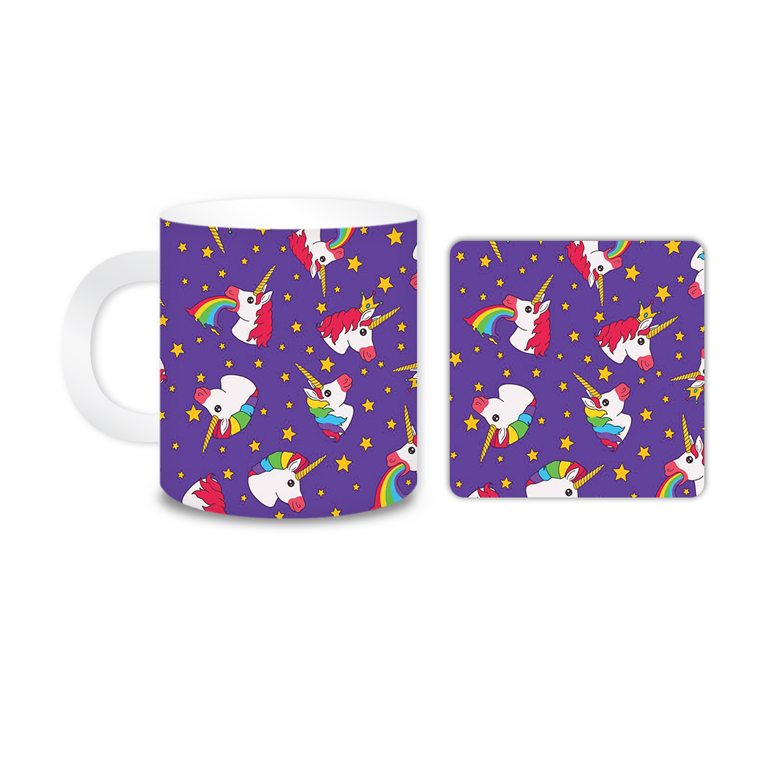 ماگ مدل یونیکورن کد 1889 به همراه زیر لیوانی