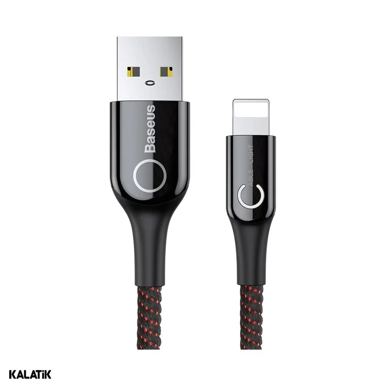 کابل تبدیل USB Type-A به لایتنینگ باسئوس C-Shaped مدل CALCD-01/03/09 به طول 1 متر