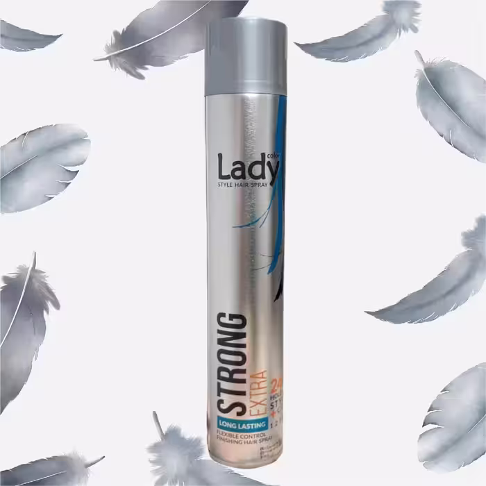 اسپری حالت دهنده مو لیدی کالر مدل Strong Extra حجم 500 میلی لیتر