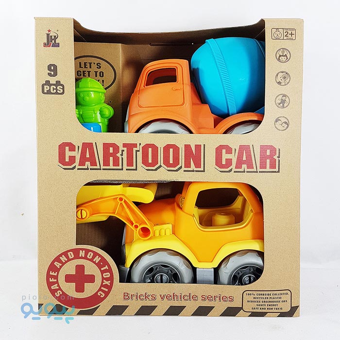 ساختنی ماشین اسباب بازی میکسر و بولدوزر