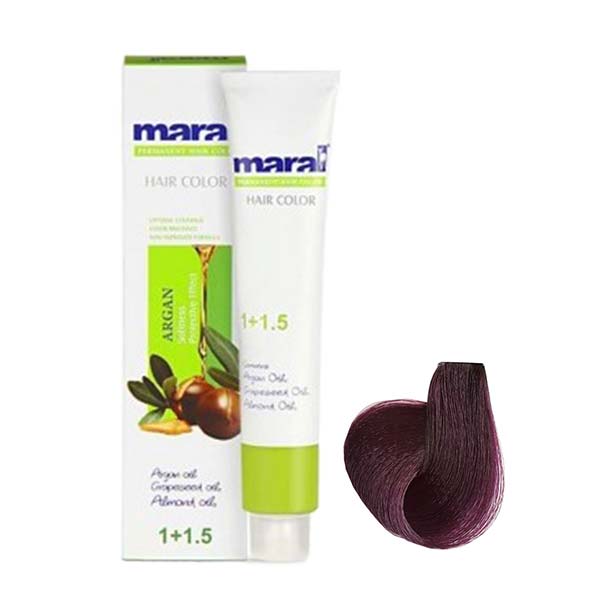 رنگ مو مارال مدل Violet شماره 399 حجم 100 میلی لیتر رنگ شرابی تیره
