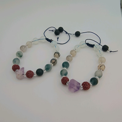 دستبند آمتیست عقیق دراگون کد د500