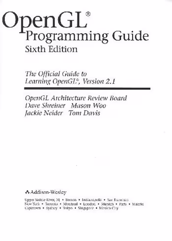خرید و دانلود نسخه کامل کتاب OpenGL Programming Guide