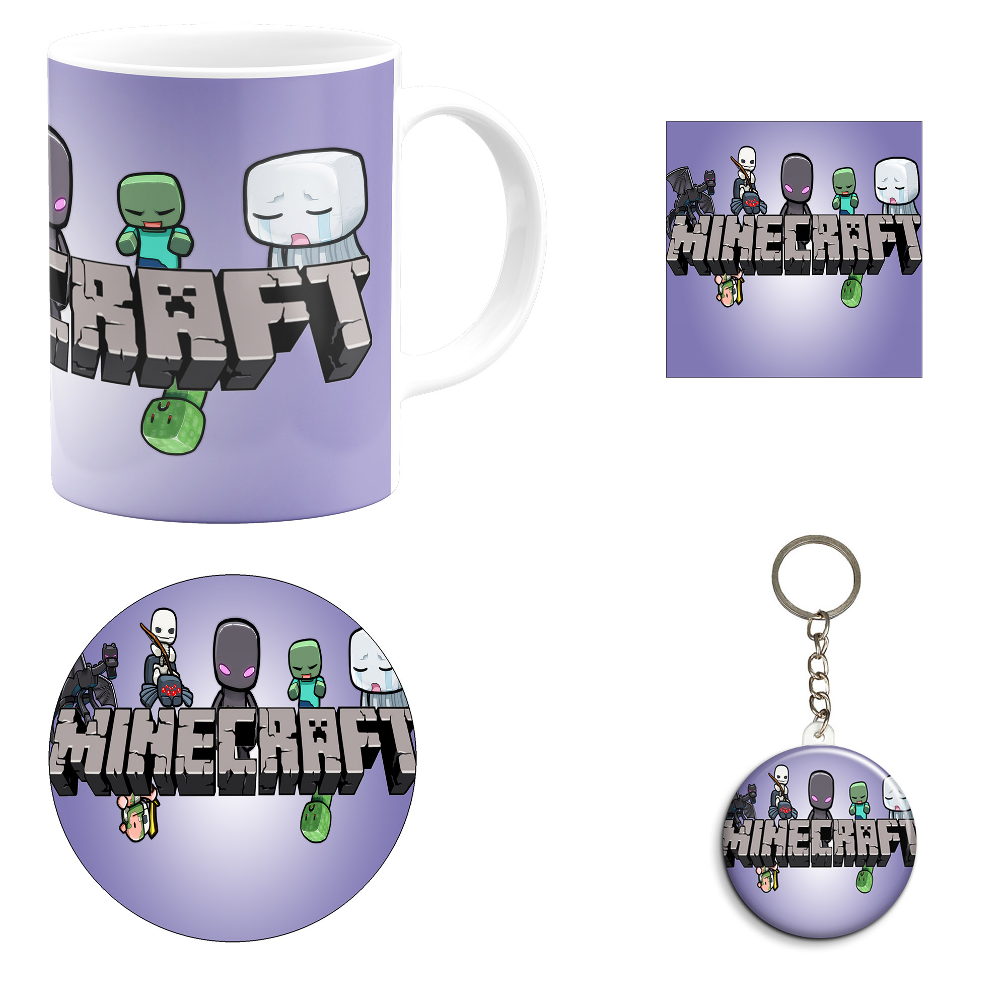 ست هدیه ماگ مدل ماینکرافت طرح Minecraft کد M19