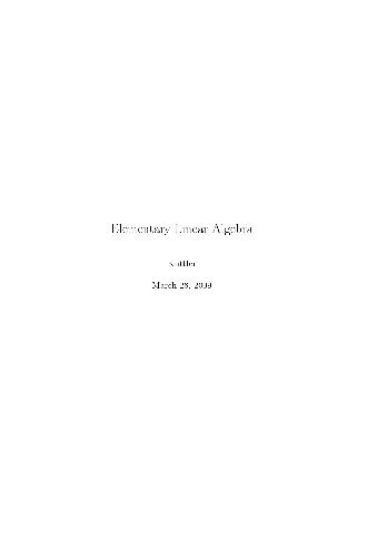 خرید و دانلود نسخه کامل کتاب Elementary linear algebra