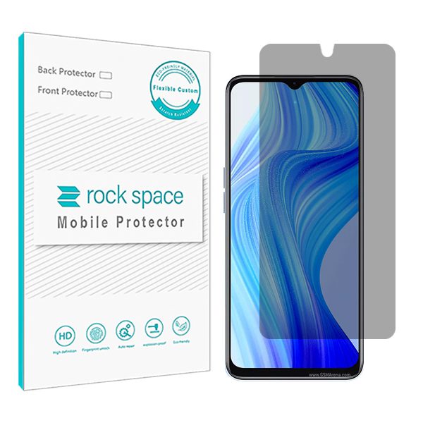 گلس ریلمی V20 مدل نانو هیدروژل پرایوسی برند راک اسپیس کد S