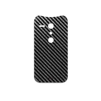 برچسب پوششی ماهوت مدل Glossy-Silver-Fiber مناسب برای گوشی موبایل موتورولا Moto G
